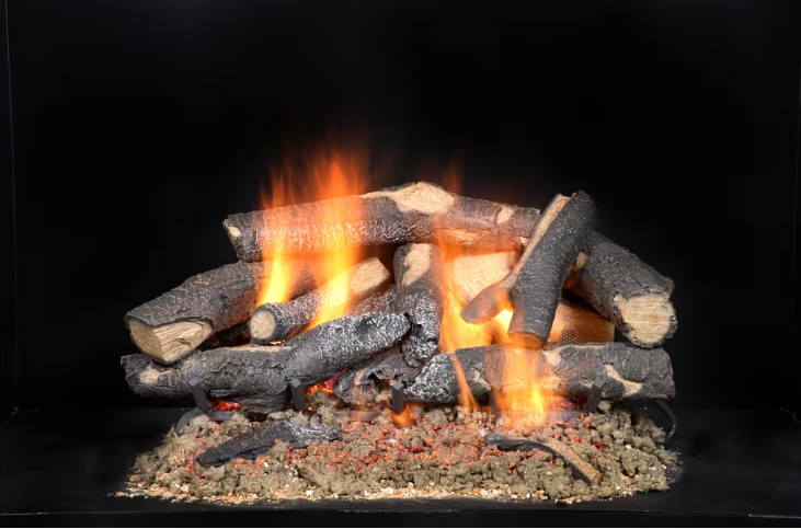 Fireside Supreme Oak See-Through Gas Log Set