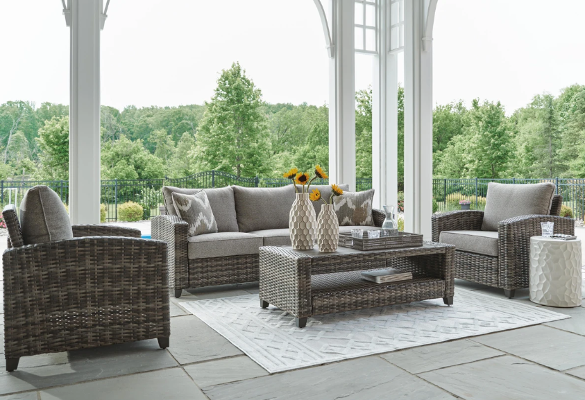 Oasis Court 4-Piece Outdoor Conversation Set